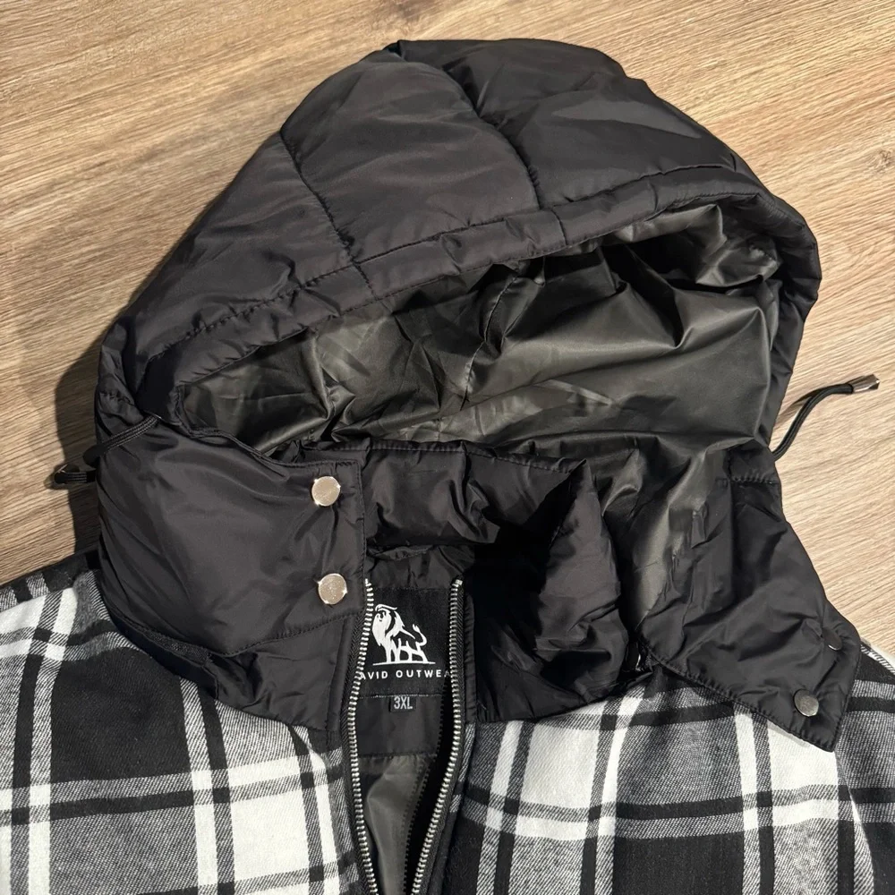 Black and Gray Men's Puffer Jacket